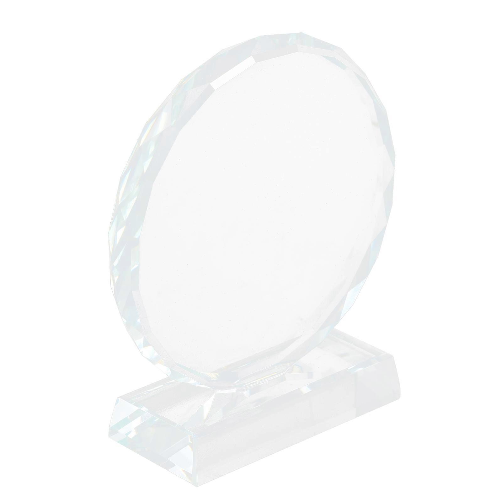 Decorative Award Trophy for Tabletop Use 6Pcs Transparent Crystal Trophy