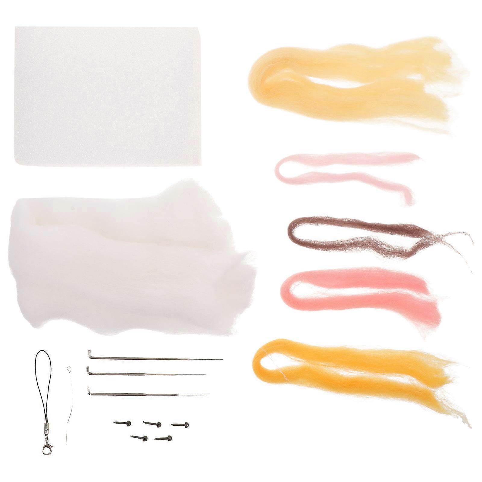 DIY Felt Crafts Accessories Household Felting Set Assorted Color Creative Tool Perfect For Craft Projects 1 Set