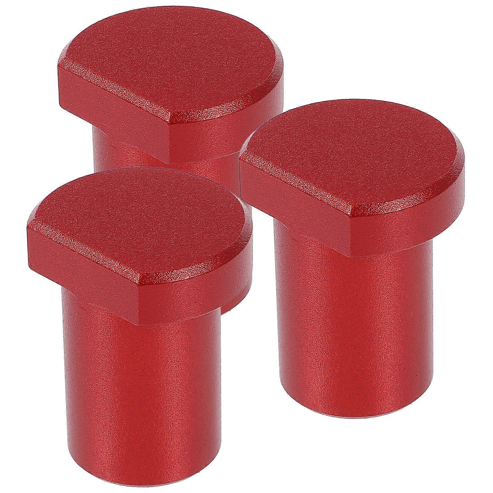 Workbench Dog 3Pcs Aluminum Alloy Stopper for Woodworking Diy Projects and Carpentry Red Hold-Downs