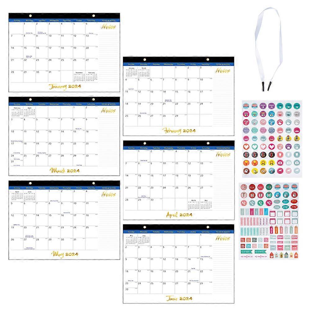 Sturdy Wall Calendar Monthly Calendar for 3Sets Home and Office Use