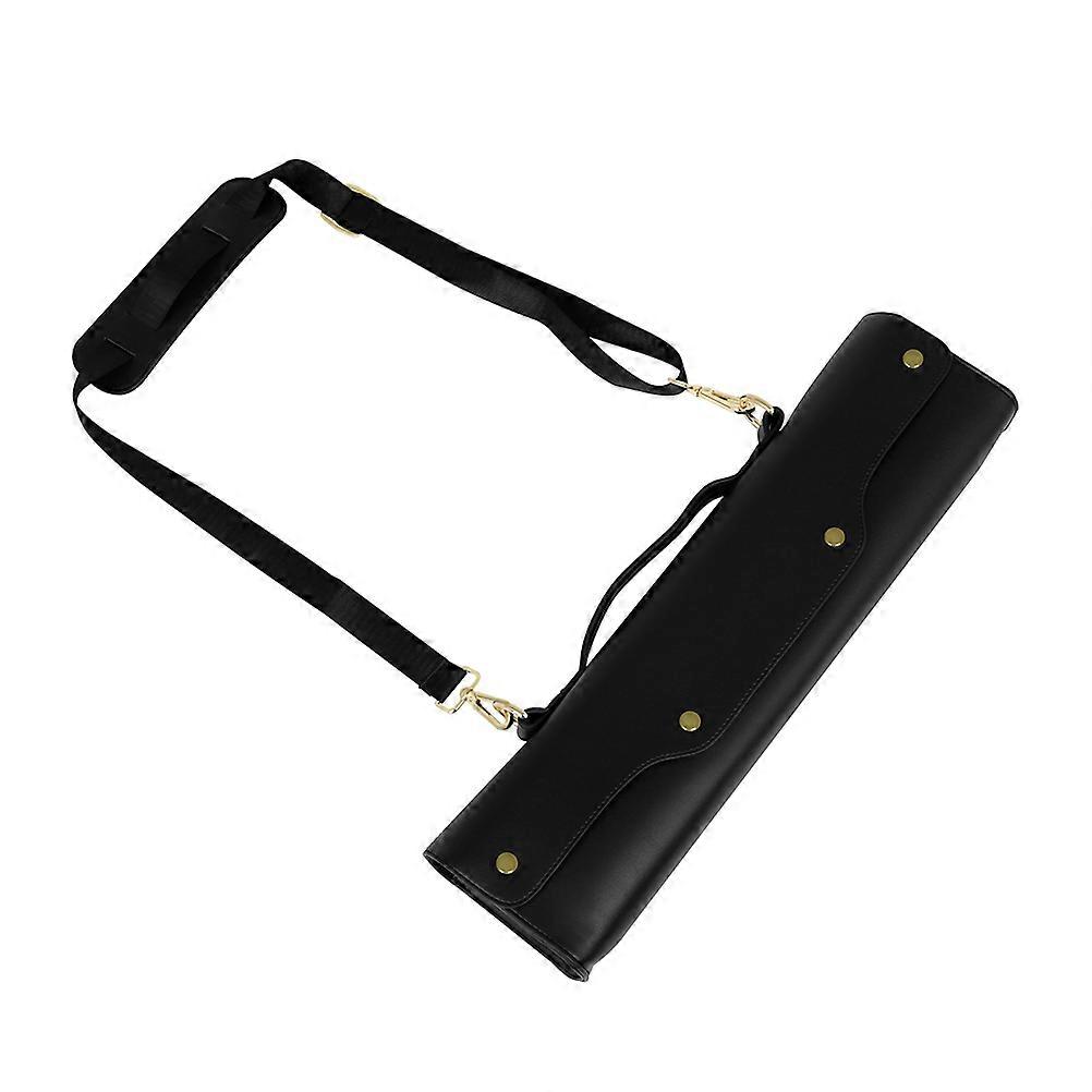 Portable Carrying Bag Flute Case for Storage Use 2Pcs Black