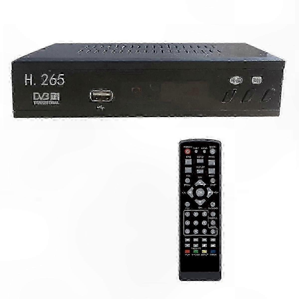 Digital TV Tuner USB DVB-T2 HEVC H.265 1080P HD Decoder with EPG Function for Terrestrial Reception