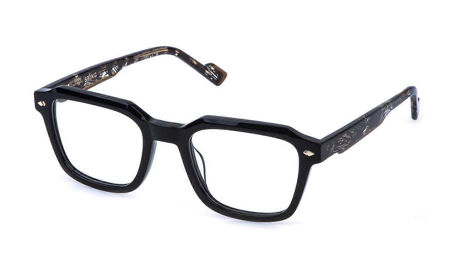 Eyewear Frames Sting VST570 0700 Black LUCIDO 51/21/145 MAN
