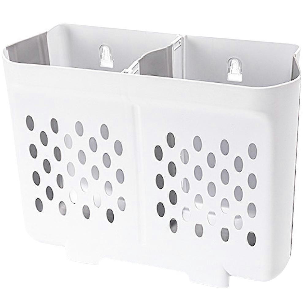 Collapsible Hanging Laundry Baskets Foldable Wall Mount Clothes Storage Organizer Assorted Color 39X29cm 1Set