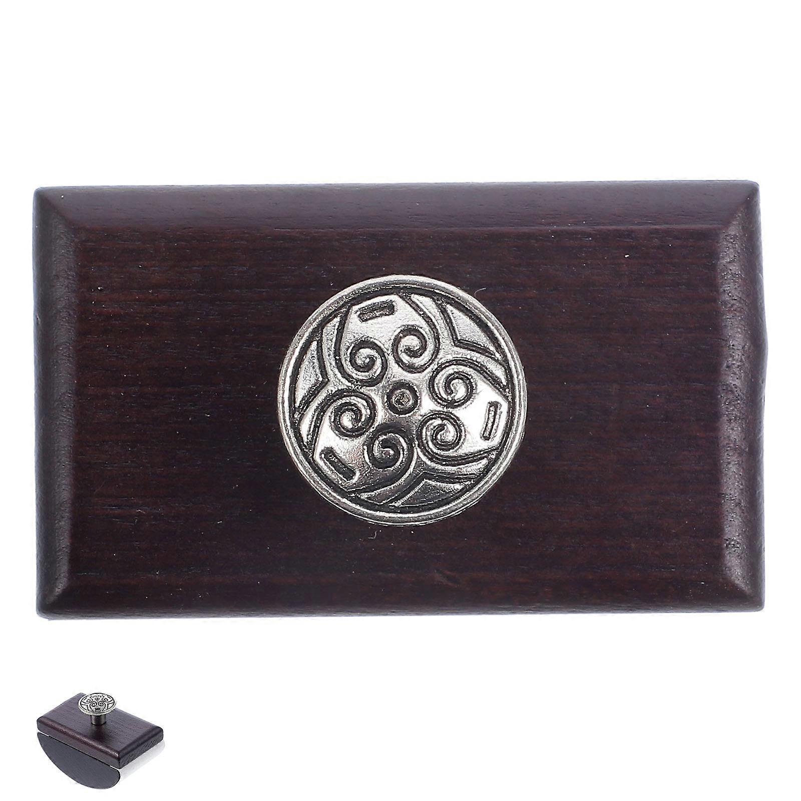 Portable Rocker Blotter 4Pcs Ink Absorption Tool Perfect For Office Use Designed With Wood And Aluminium Material For Quick-drying Application