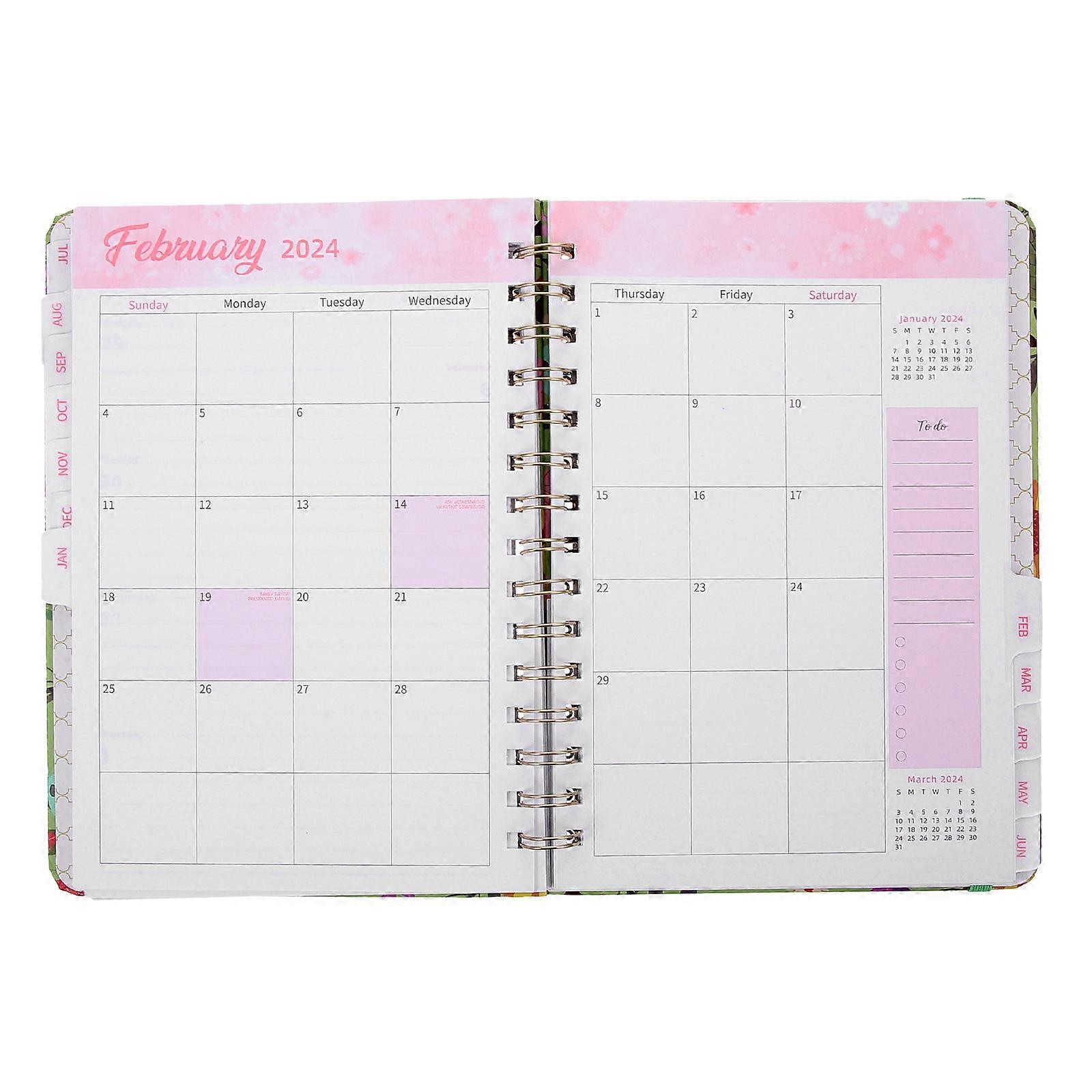 Household Academic Planner Book for Daily Organization 4Pcs Set