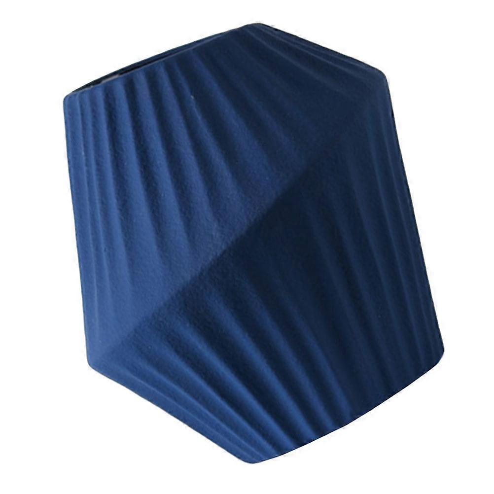 Creative Ceramics Flower Arrangement Container for Storage 2Pcs Blue Vase