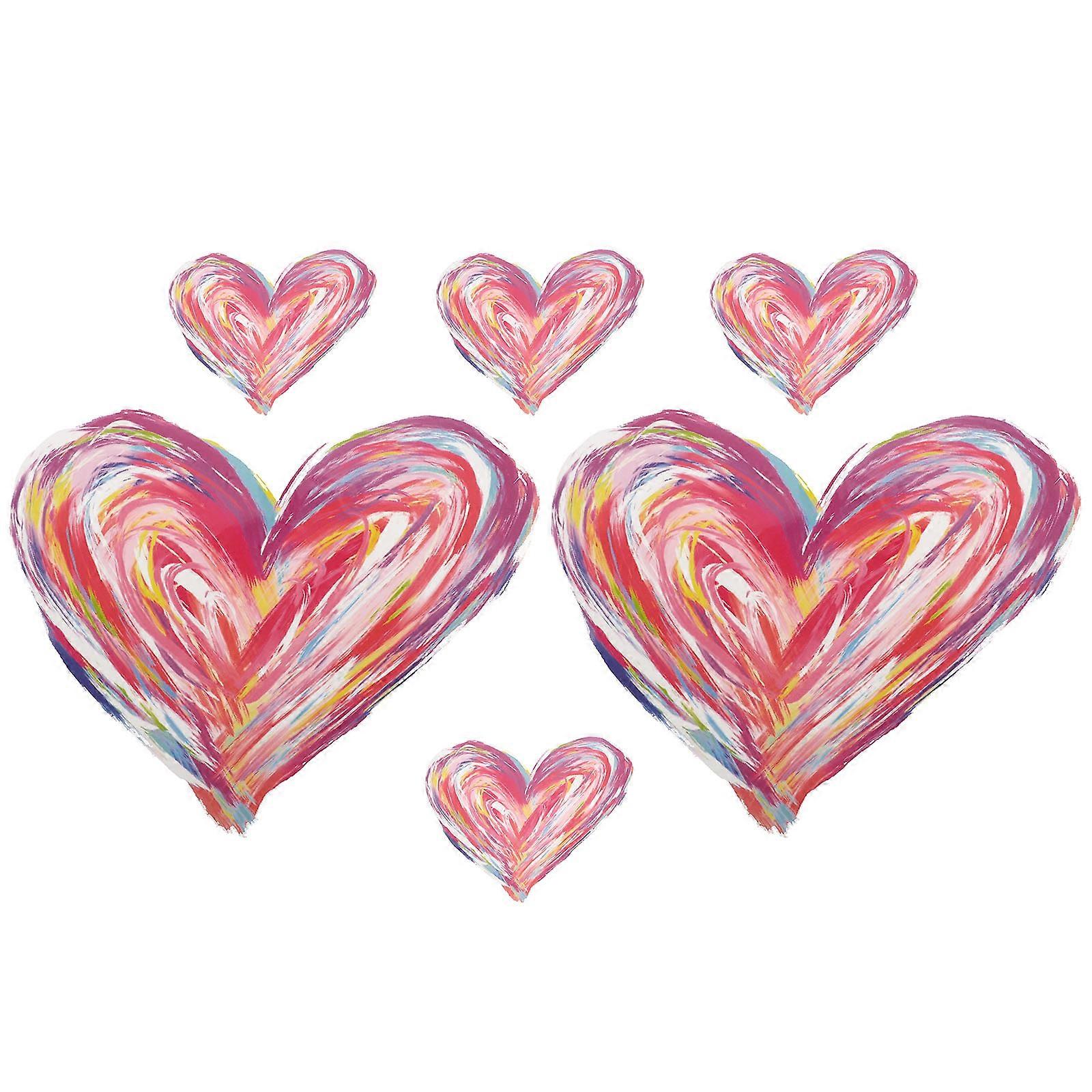 Iron on Patches Creative Heart Shaped Heat Transfer Sticker for 30 Sheets