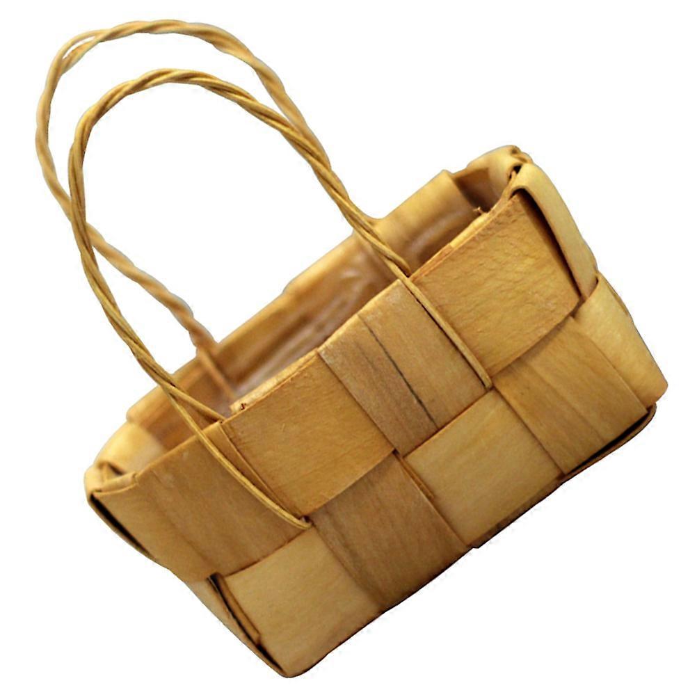 Mini Woven Basket Small Basket for Decor and Storage 2Pcs