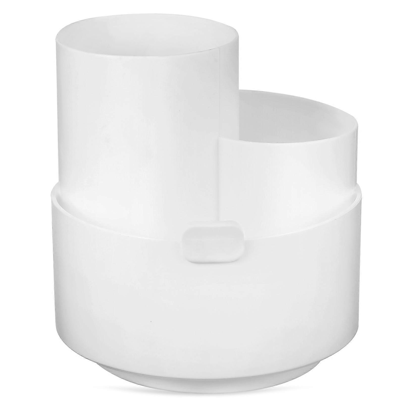 Multipurpose Pencil Holder For Workspace Organization Featuring 360 Degree Rotation In White Color Made From Sturdy PP 2Pcs