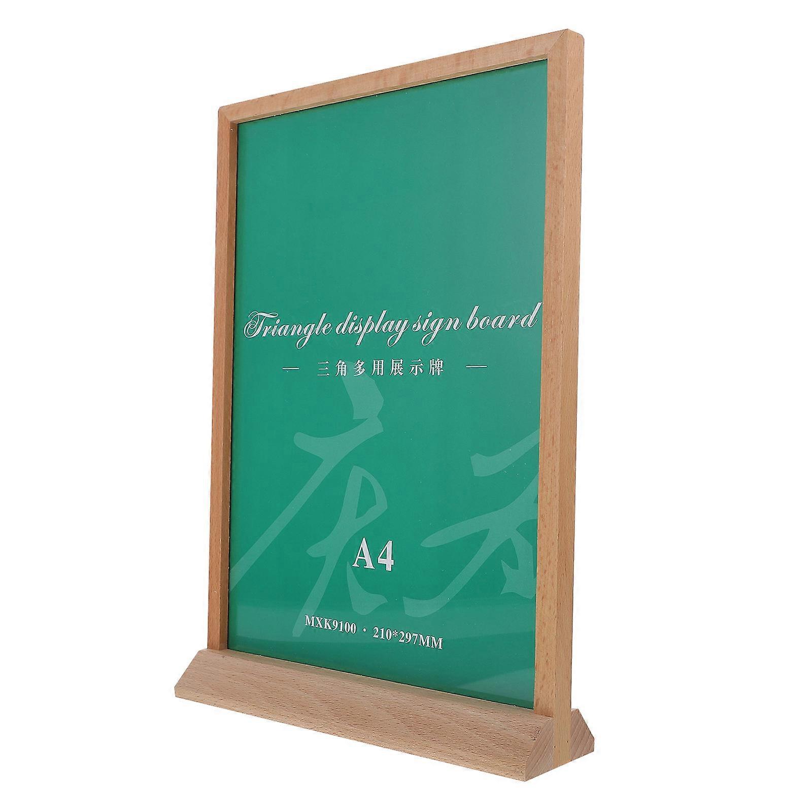 Wooden Display Stand Sign Holder for Meeting Use 1Pcs Practical Desktop Rack