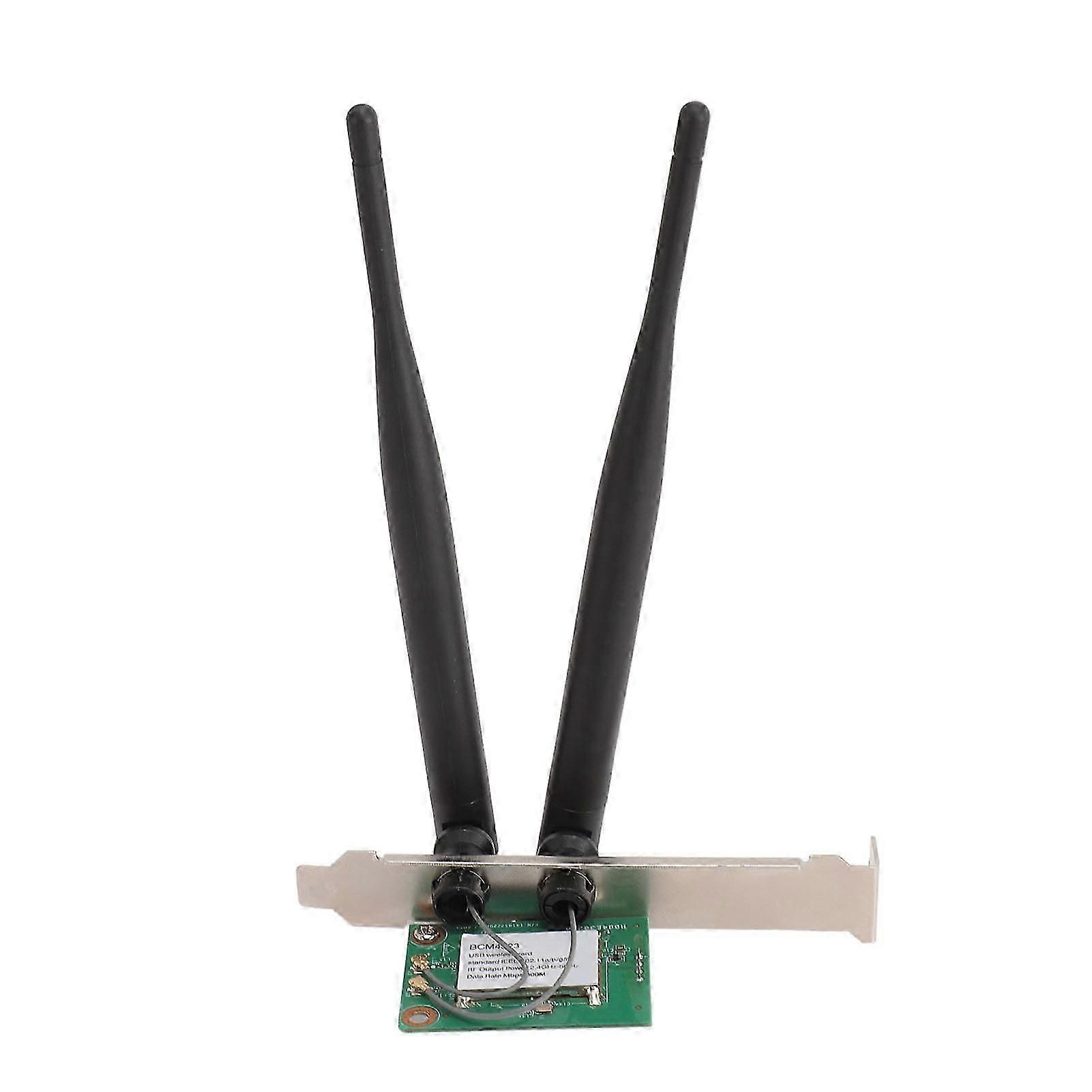 BCM4323 WiFi Card 300Mbps 2.4G 5G Dual Band Built in 9 Pin USB Wireless Network Card Adapter with Dual Antenna for PC