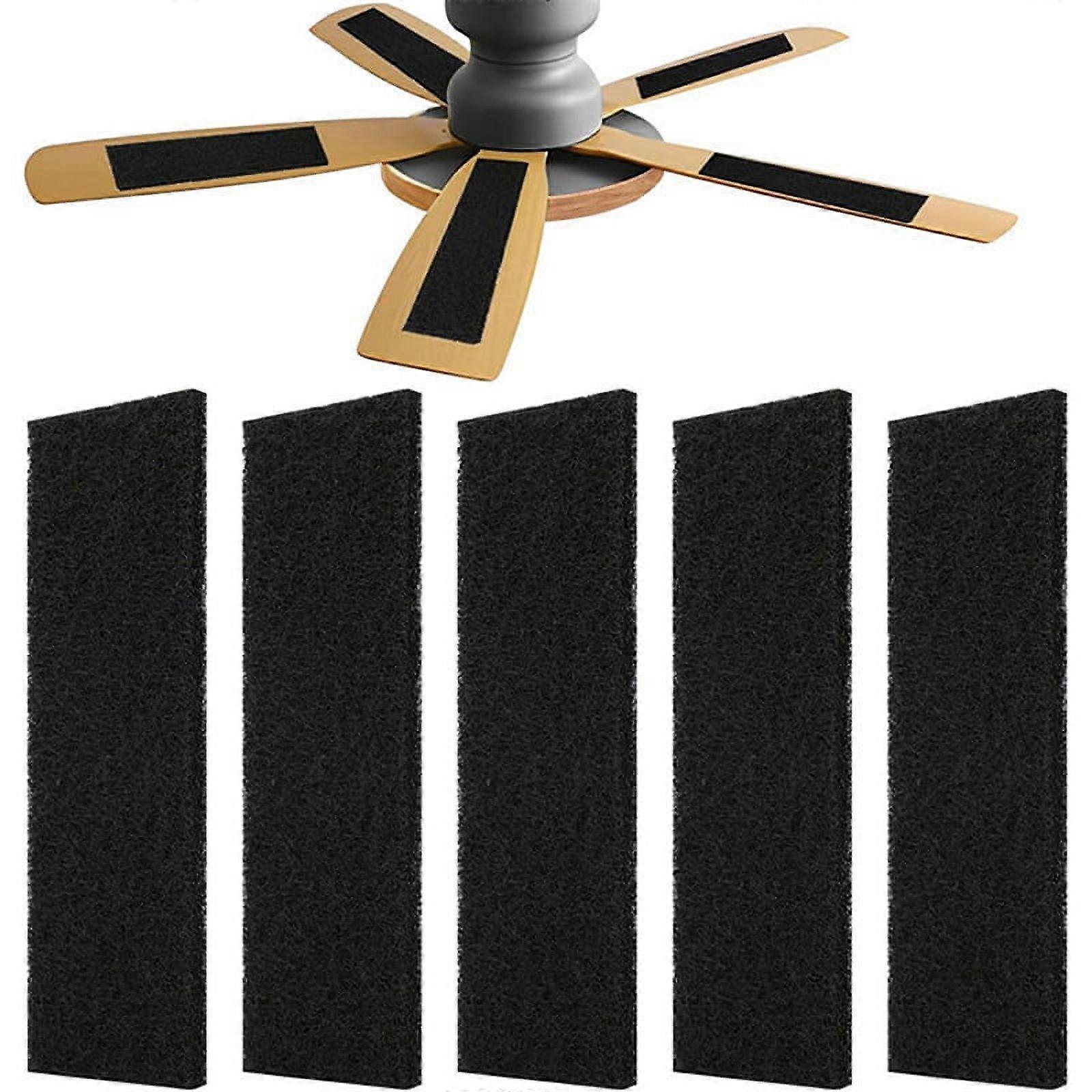 Ceiling Fan Filters for Blades 6-Pack Set Air Filters with Activated Charcoal Odor Eliminator & Air Purifiers