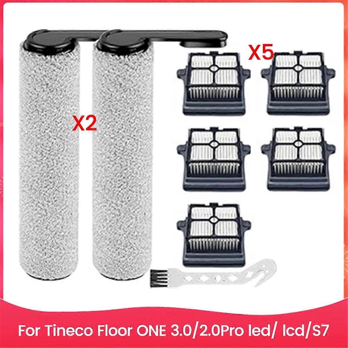 8PCS Roller Brush Hepa Filter Replacements Parts for Floor One