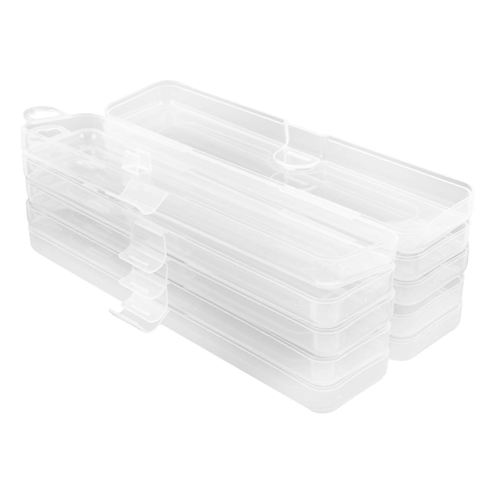 Transparent Plastic Toothbrush Boxes for Storage 5Pcs Pack