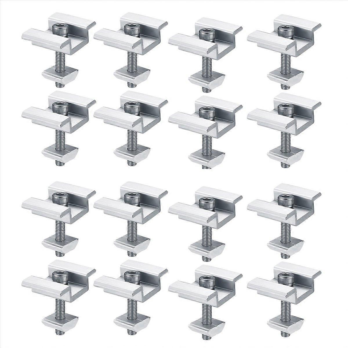 8Pack Solar Panel Mounting Brackets, Solar Panel End Clamps, Centre Clamps, for PV Solar Panel Solar