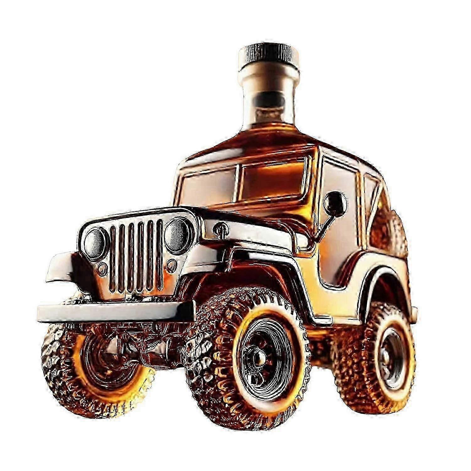 سيارة الويسكي الدورق خمر سيارة زجاج الدورق المنزل بار الديكور زجاجة النبيذ هدية للجد