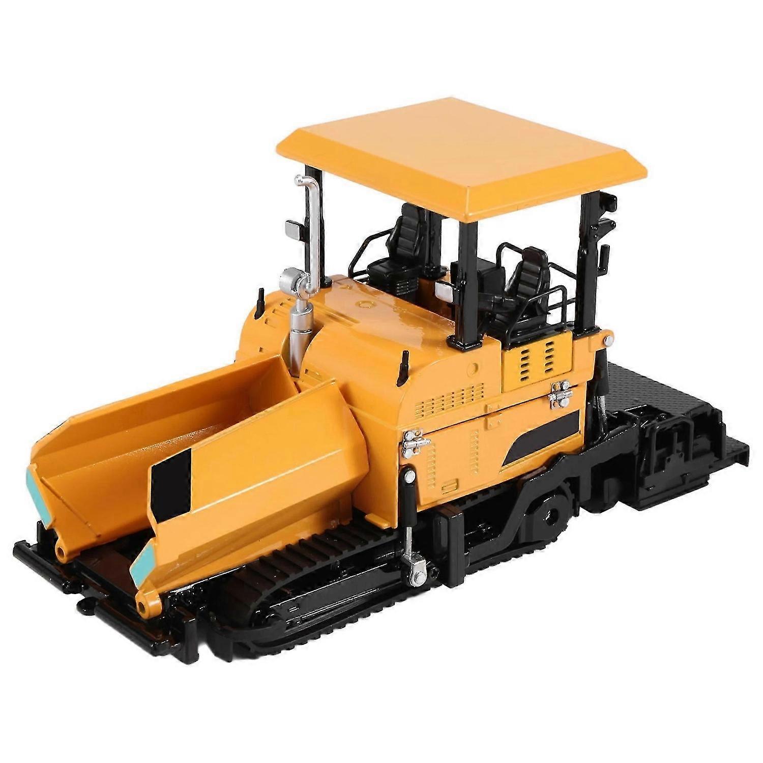 Alloy Diecast Paver Machine Paving Asphalt Highway Construction Truck 1:40 Engineering Vehicle Model