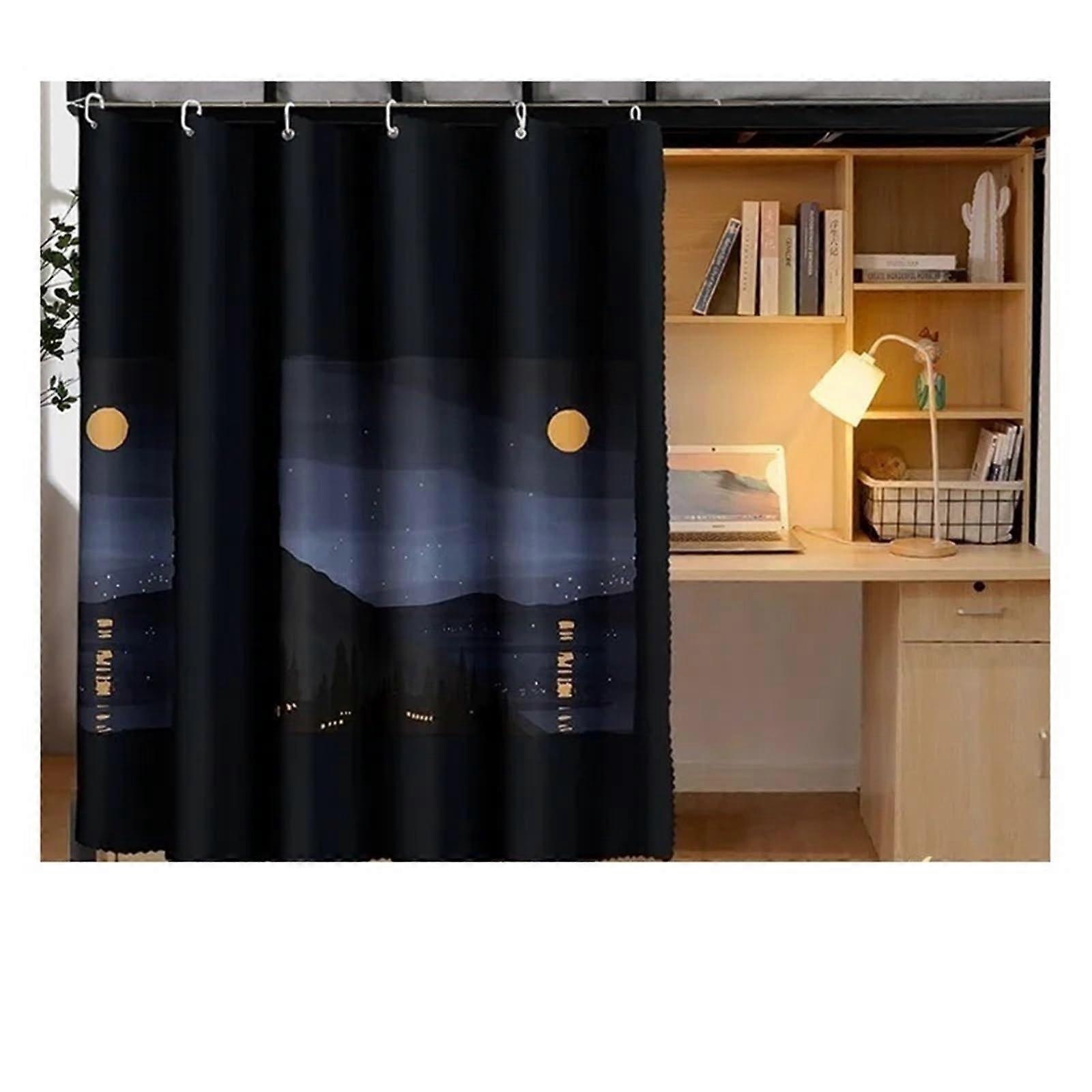 Bunk Bed Curtains Breathable Dormitory Privacy Protection Mosquito Net For Bedding Tent W200 X L115cm (2pcs) Color 1