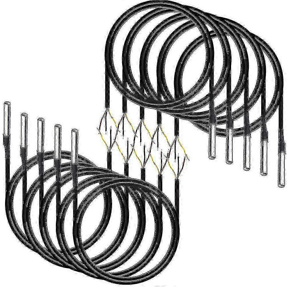 26-27 10pcs Waterproof DS18B20 Temperature Sensor