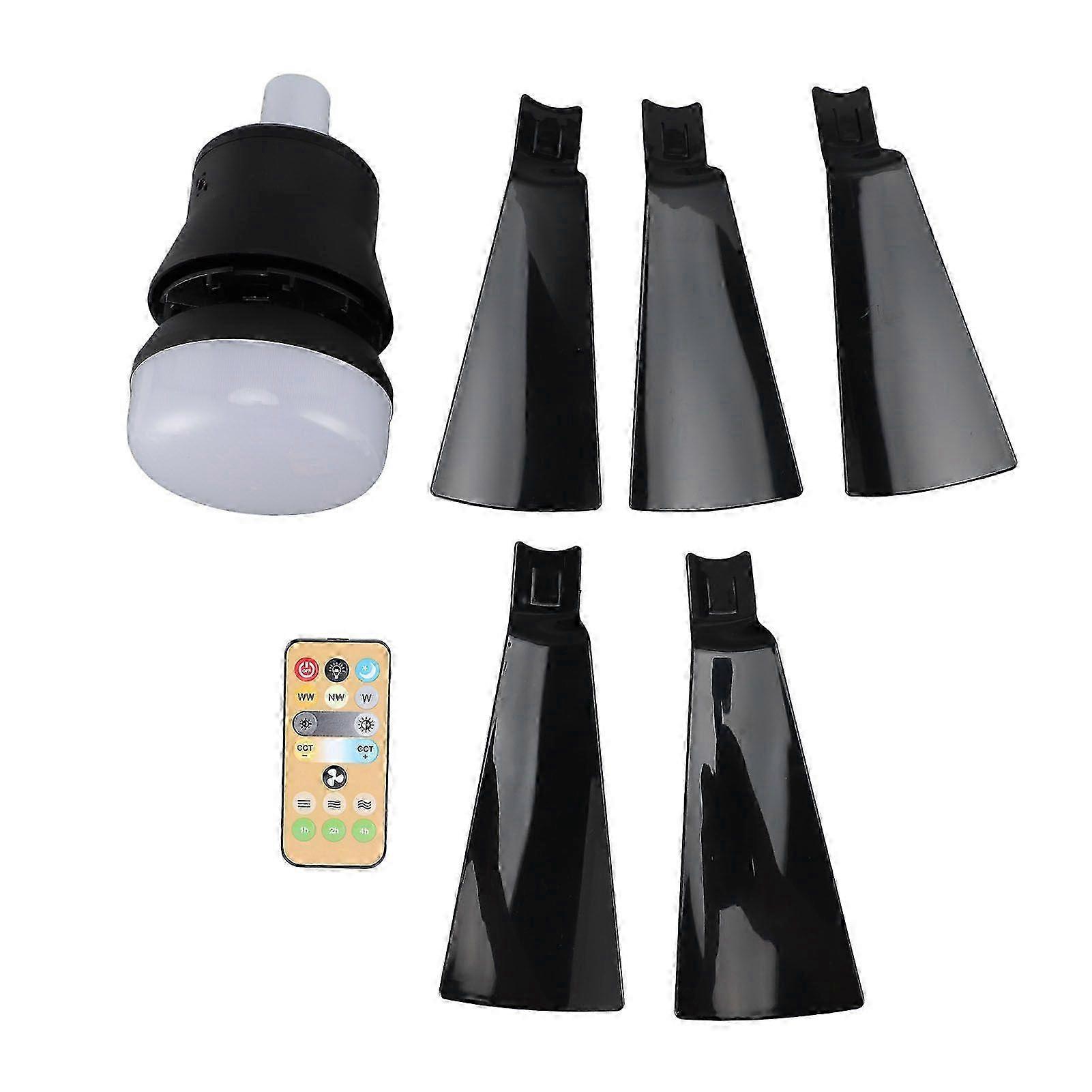 Ceiling Fan Light 3000K To 6500K Adjustable Brightness 3 Wind Speeds 3 Timers E26 Socket Light with Fan