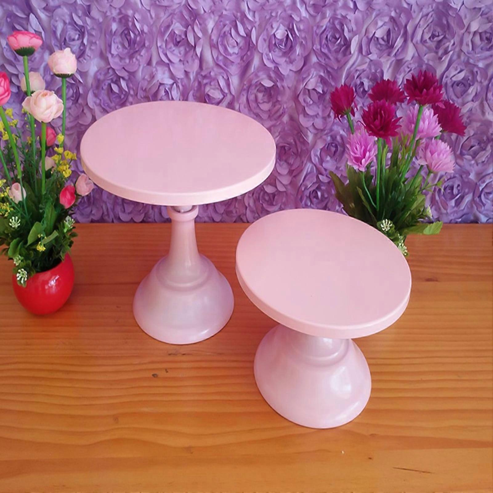 SUSUchens Cake Stand Stable Anti-slip Metal Smooth Surface Desserts Display Stand Baking Gadget Black Size M