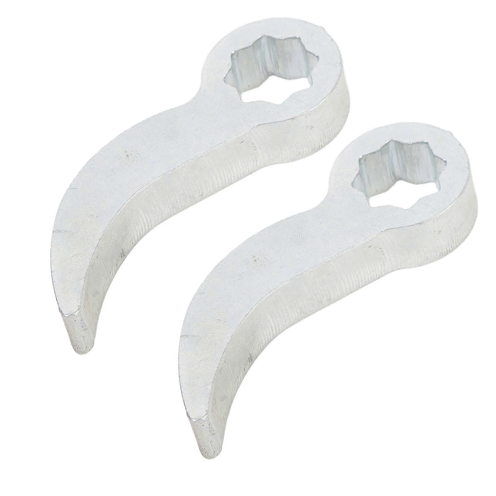 2PCS Crowbar Adapter Head 8 Points Drive Pry Lever Adaptor Tool for 1/2 Inch Ratchet and Breaker Bar 