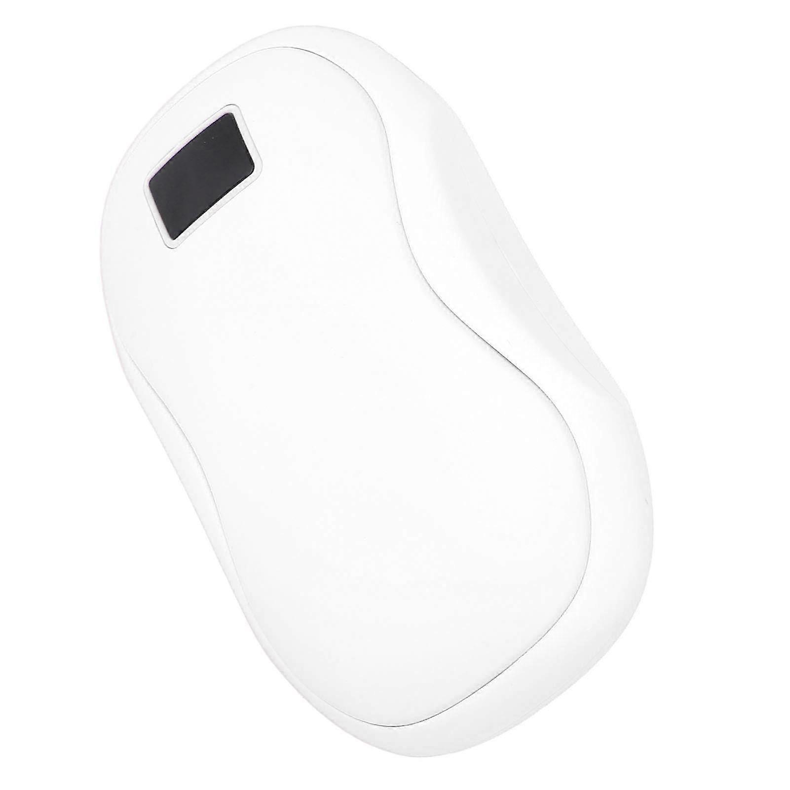 2 in 1 Handwarmer Digital Display 3 Temperature USB Rechargeable Hand Heater Power Bank for Outdoor Work White 