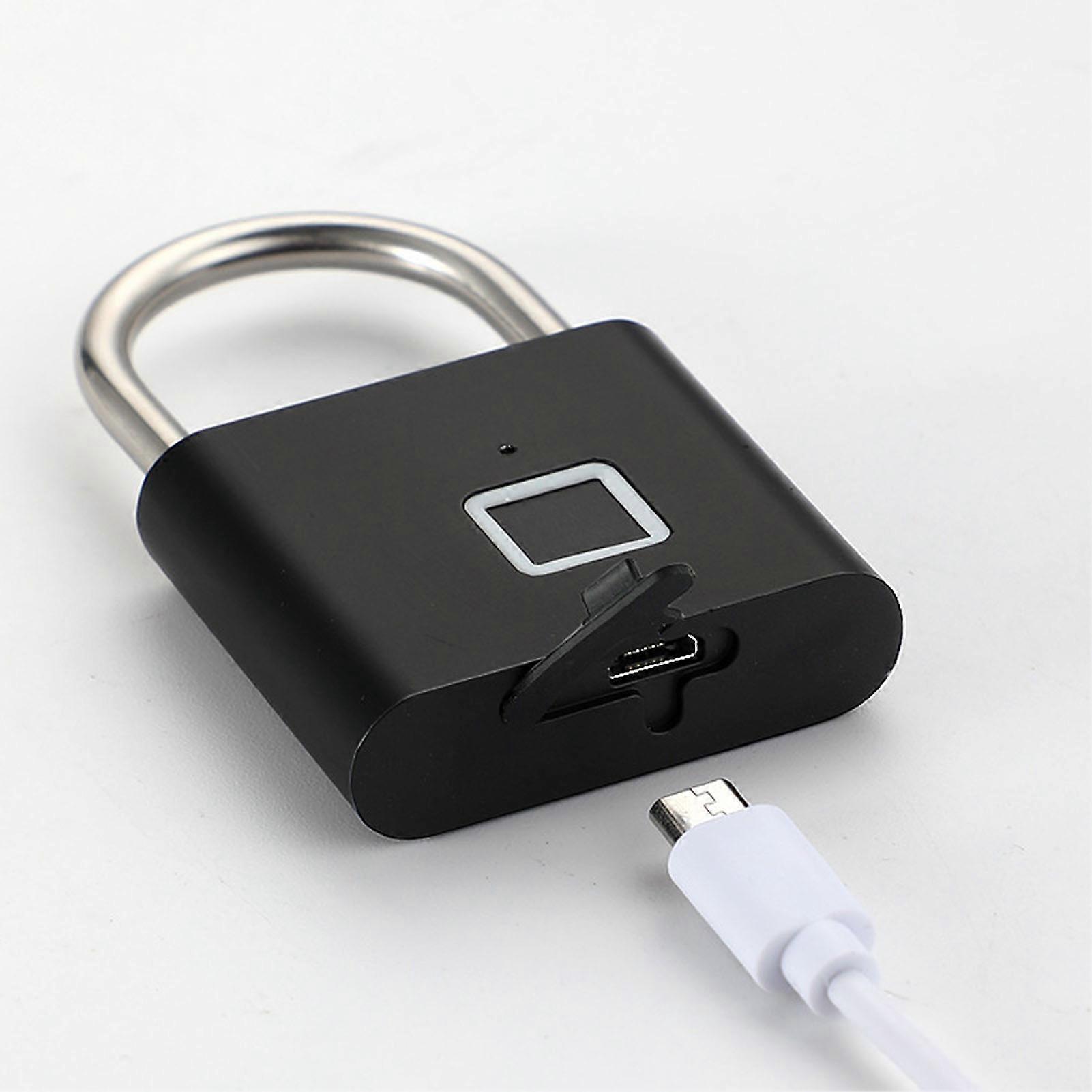 Fingerprint Padlock Smart Keyless Biometric Thumbprint Lock Anti Theft Electronic Lock 