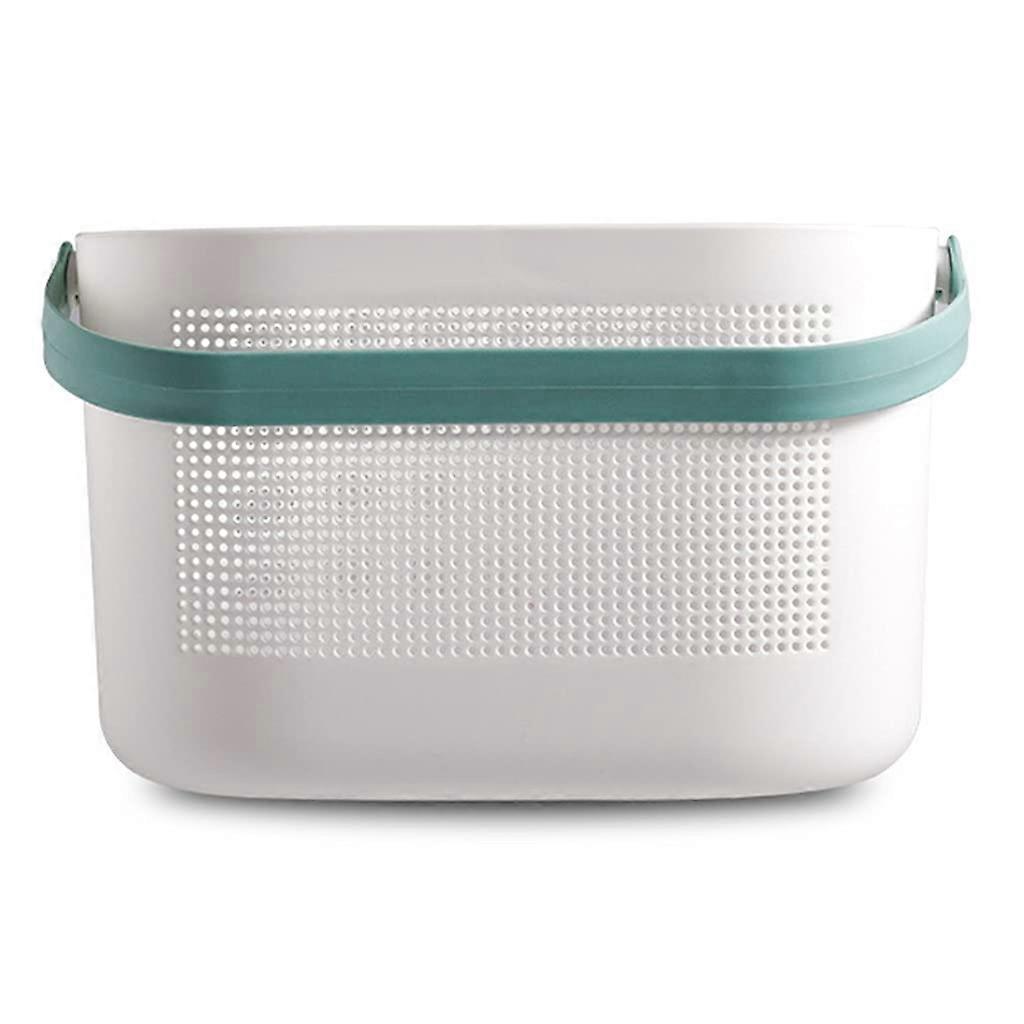 Storage Basket With Handle Shower Bins Shampoo Bathroom Plastic Durable Multi Compartment For Shower Storage