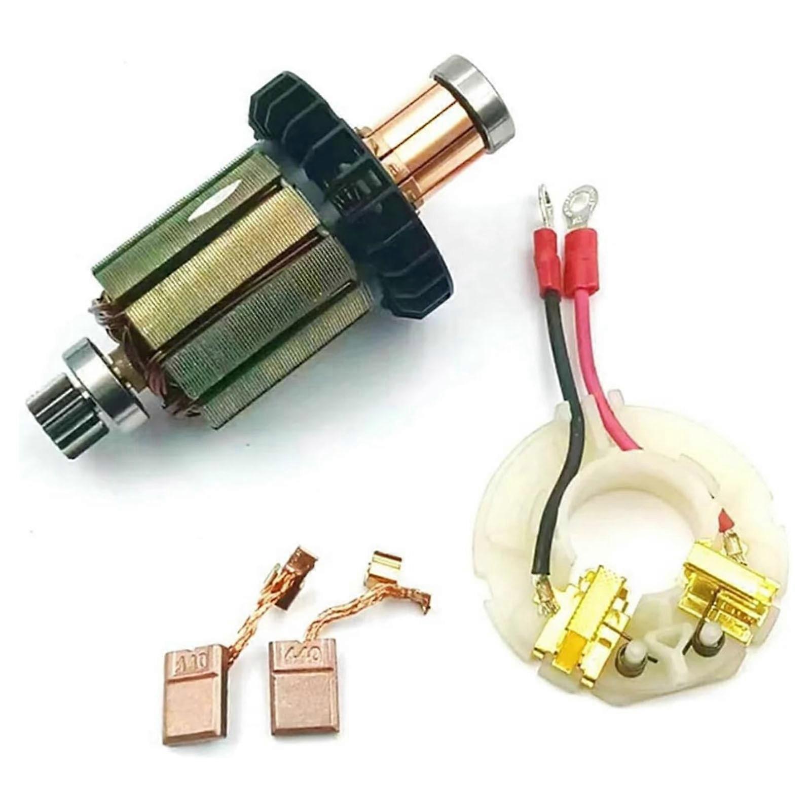 Replacement Support Rotor Brush Holder Kit with 2 Carbon Brushes Heat Resistant Device Upgrades for CB440 DHP458 BHP458 Multicolor