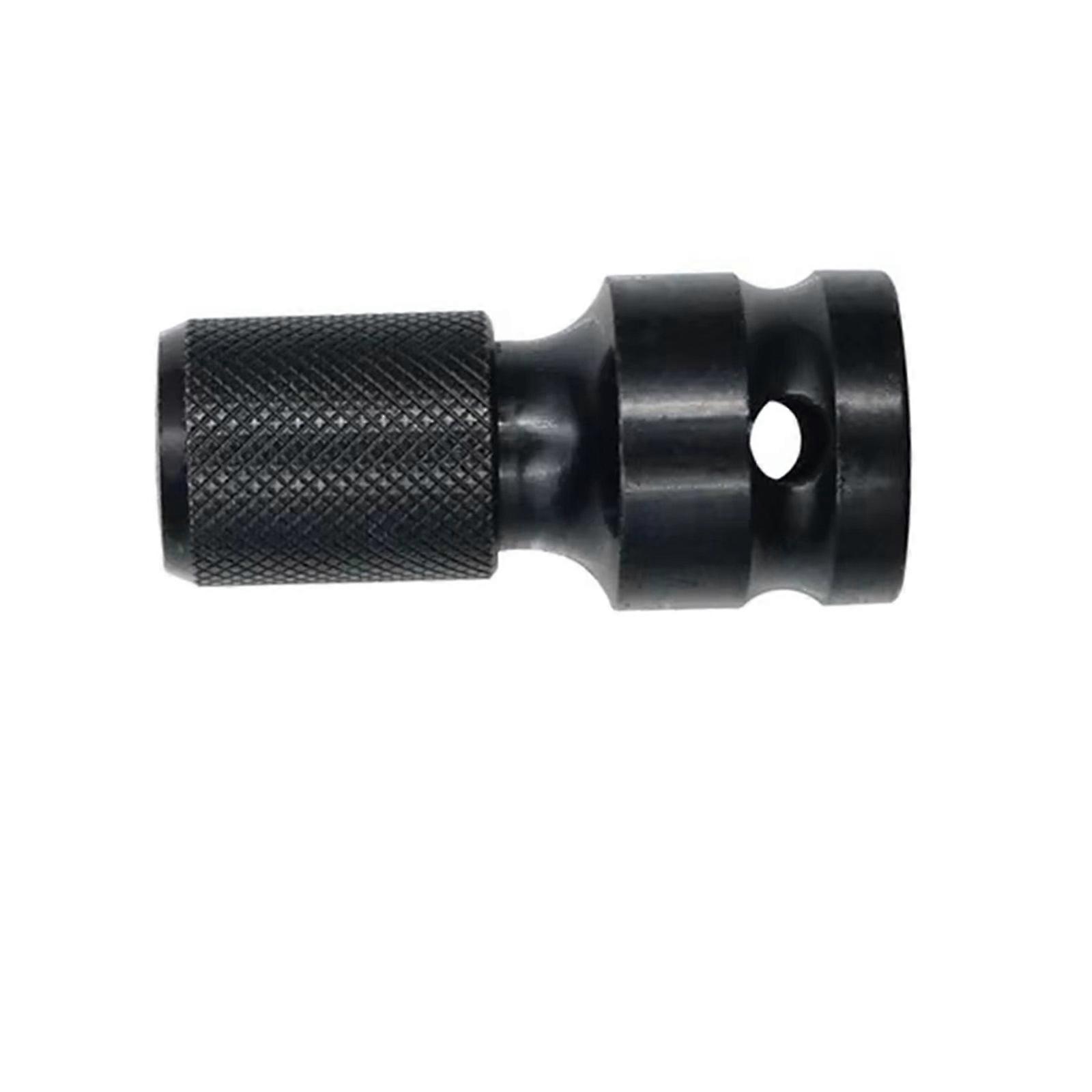 Multipurpose Electric Wrench Adapter 1/2Inch Square Drive to 1/4Inch Hexagonal Converter for Enhancing Efficiency Multicolor