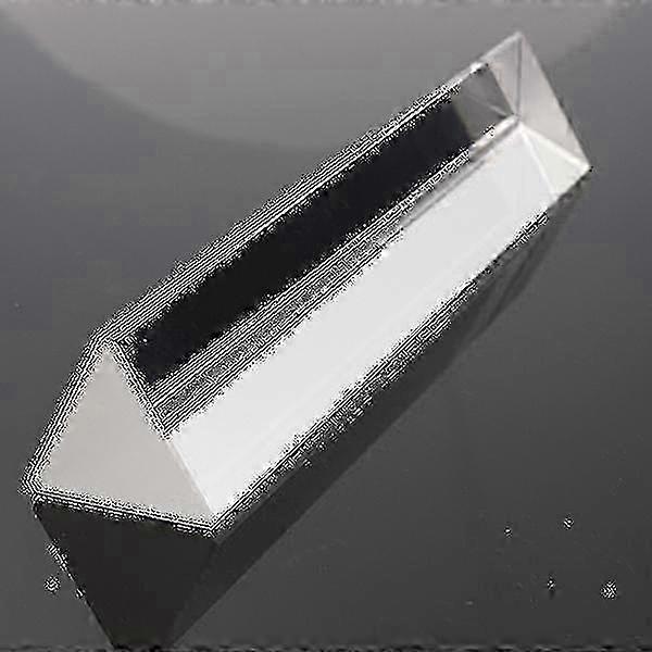 15cm Optical Glass Crystal Triple Triangular Prism for Photography, Physics Teaching & Light Spectrum Analysis