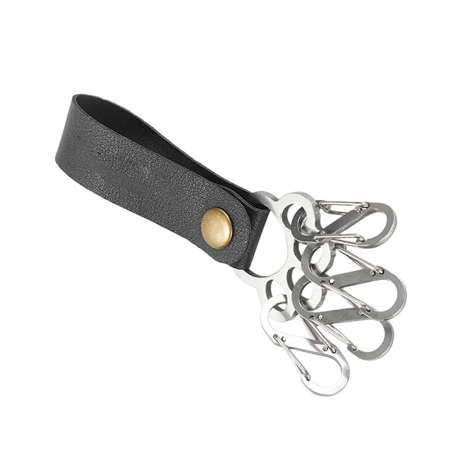 Portable Cat Paw Keychain Stainless Steel Multi Function Hook Keyring Lightweight Pendant For Travel Backpacks Tools Multicolor