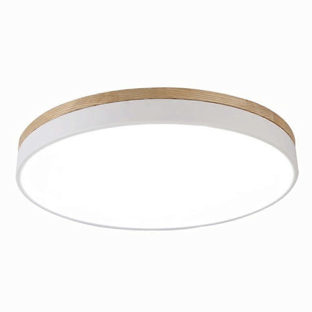 Circular UltraThin Ceiling Lamp Modern Scandinavian LED Ceiling Flush Light ThreeTone Color 11.8Inch White Panel Light Integrated
