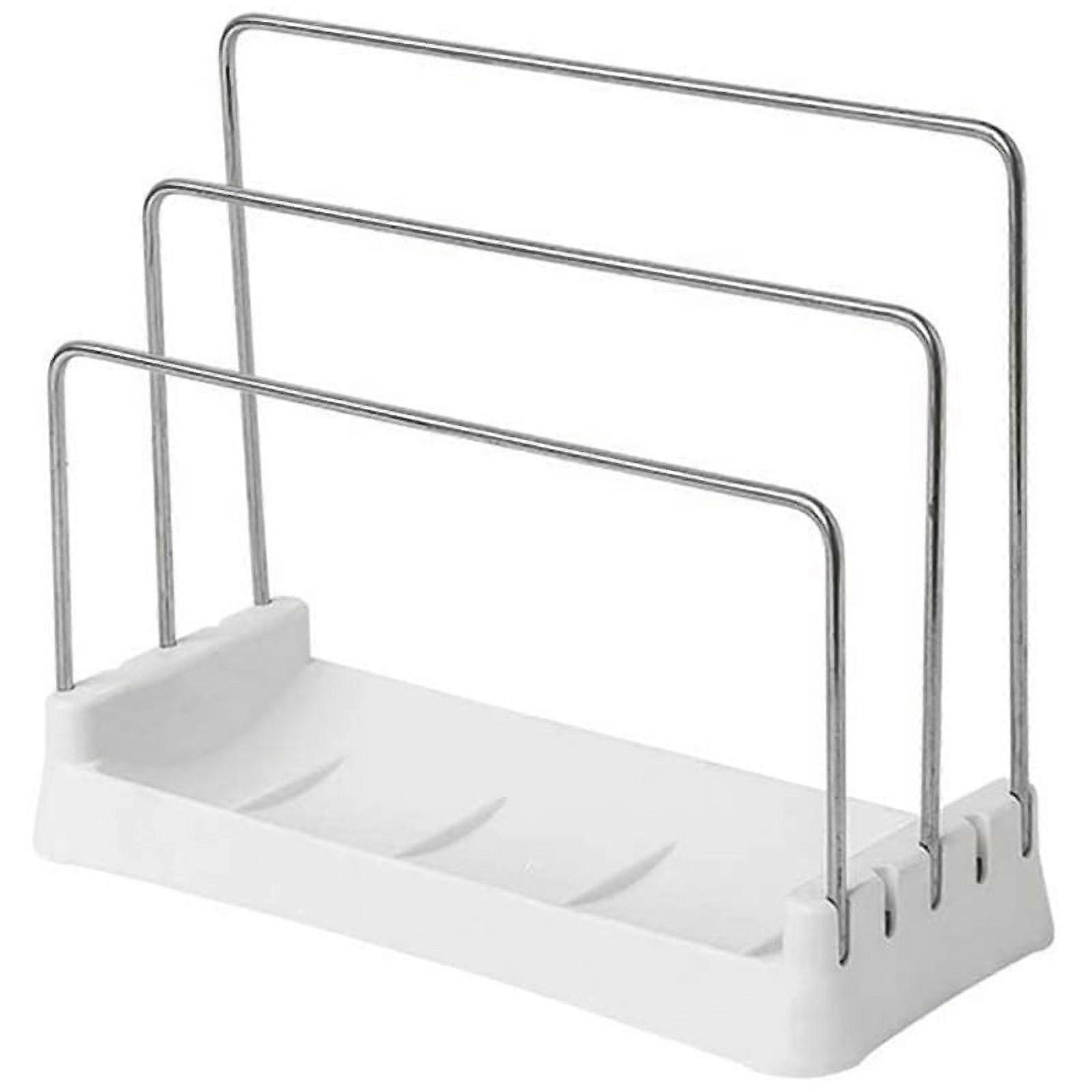 Cutting Boards Holder, Organizer Pantry Rack Bakeware Holder White