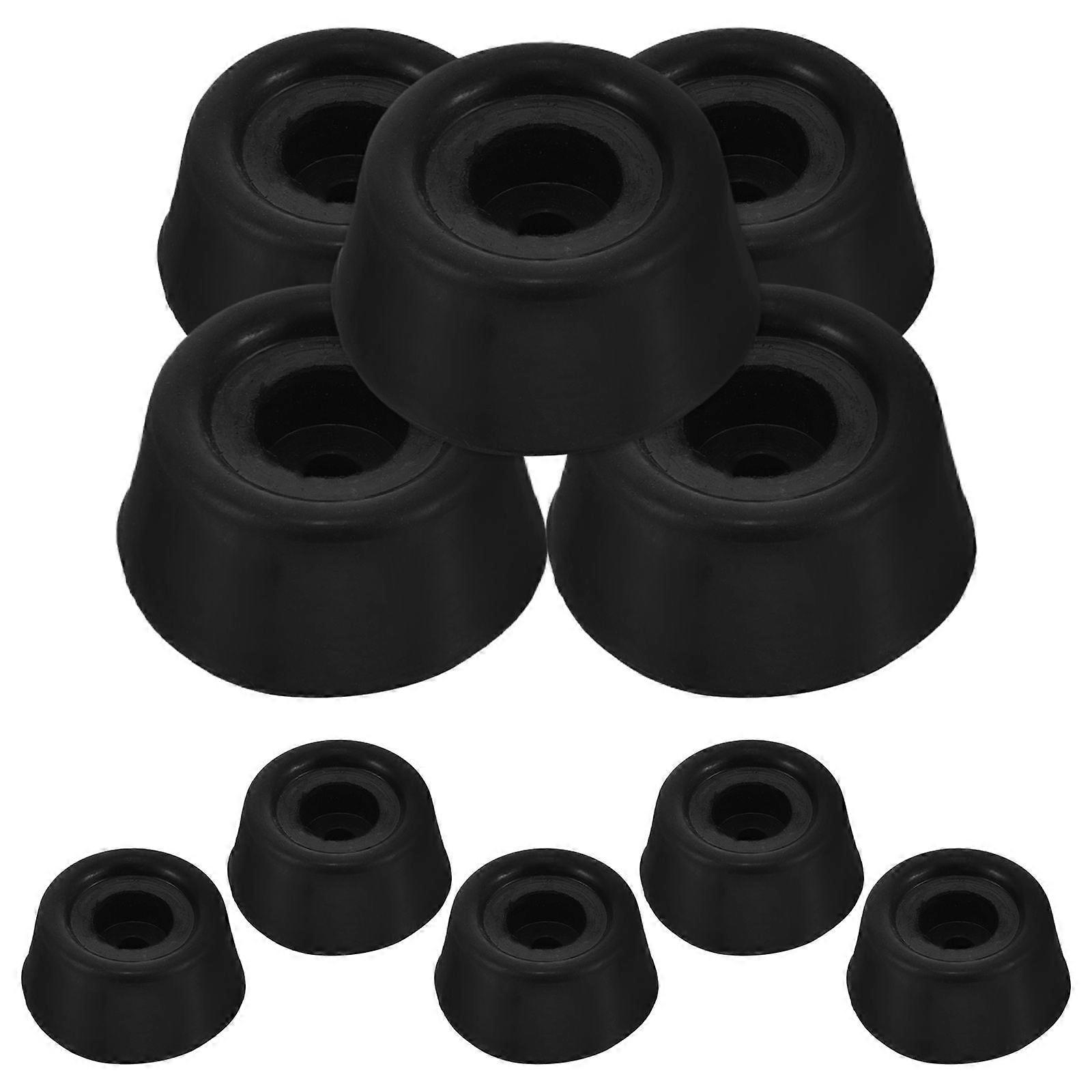 10pcs Pool Cue Rubber Protector Billiard Cue Bottom Tail Protective Cover Rubber End Caps for Pool Cue Stick Replacement Billiard Cue Bottom Tip