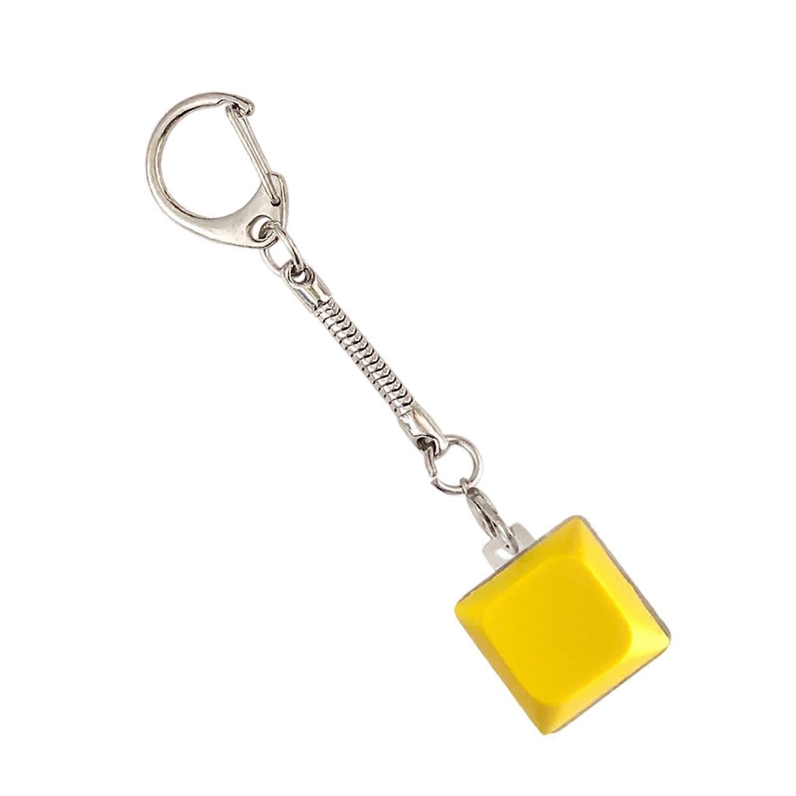 LED Light Keyboards Clicks Toy 1-Key Keycap Tester Switches Testing For Stress Relief And Fun Sensory Experience  Yellow