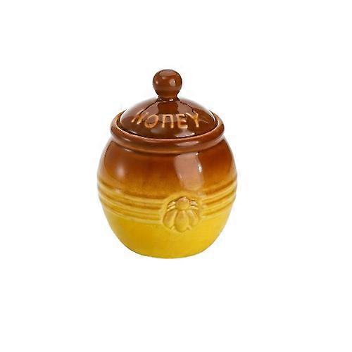 Ceramic Honey Pot With Dipper Container