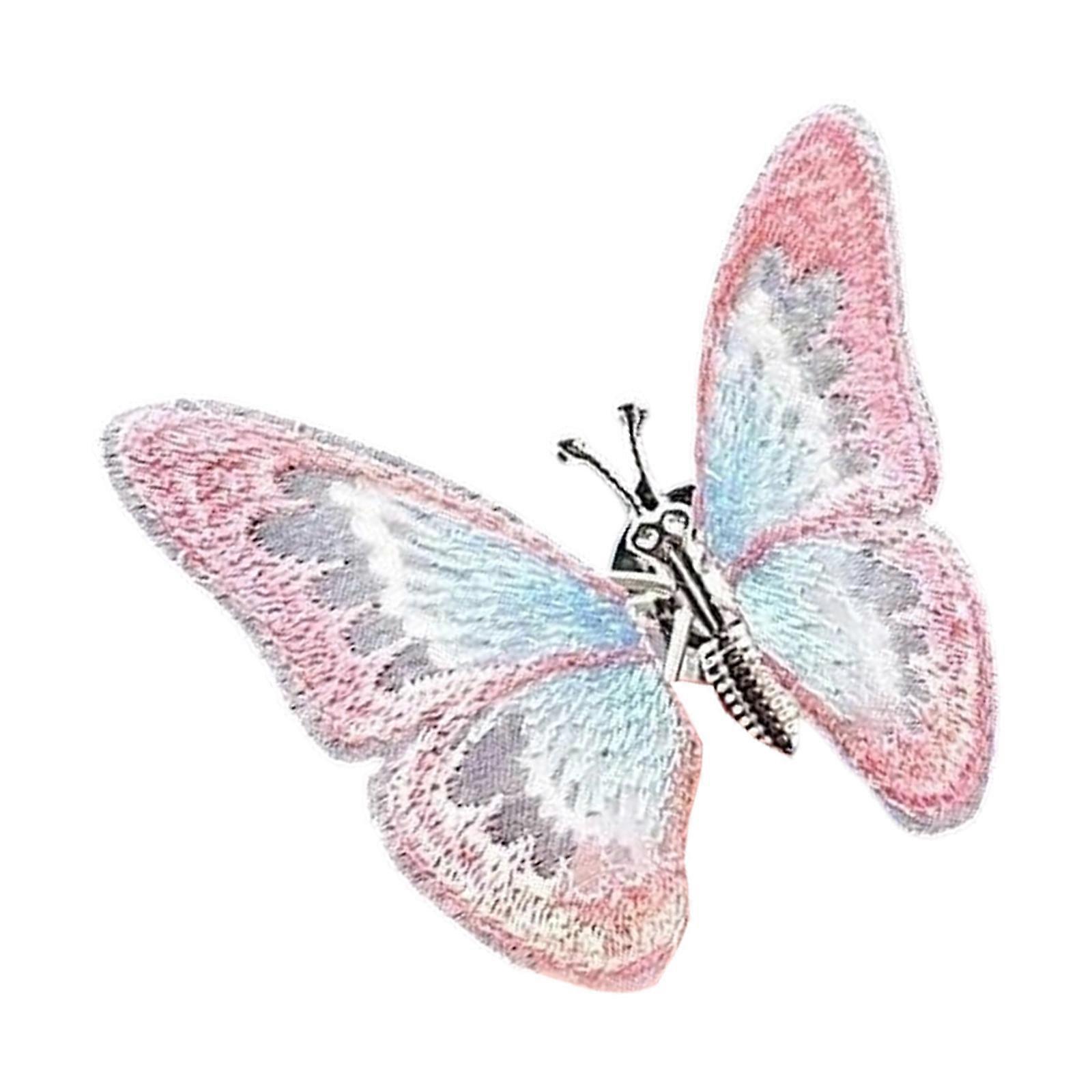 Interactive Wind Responsive Dancing Butterfly Dashboard Ornament With Crystal Wing Safe Rounded Edges ABS Car Interior Multicolor