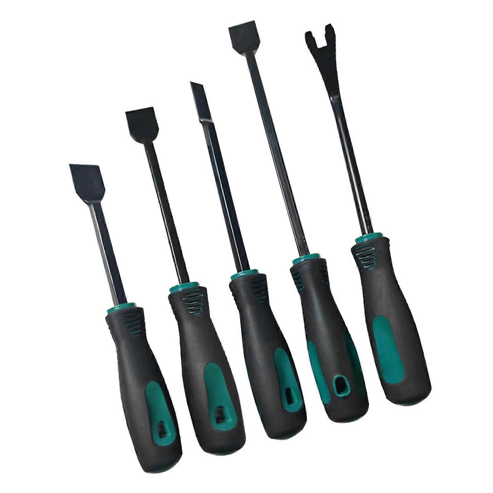5pcs Multiunctional Scraping Tool Corrosion Resistant Complete Auto Detailing Scrapers for Carbon Buildup & Grime Multicolor