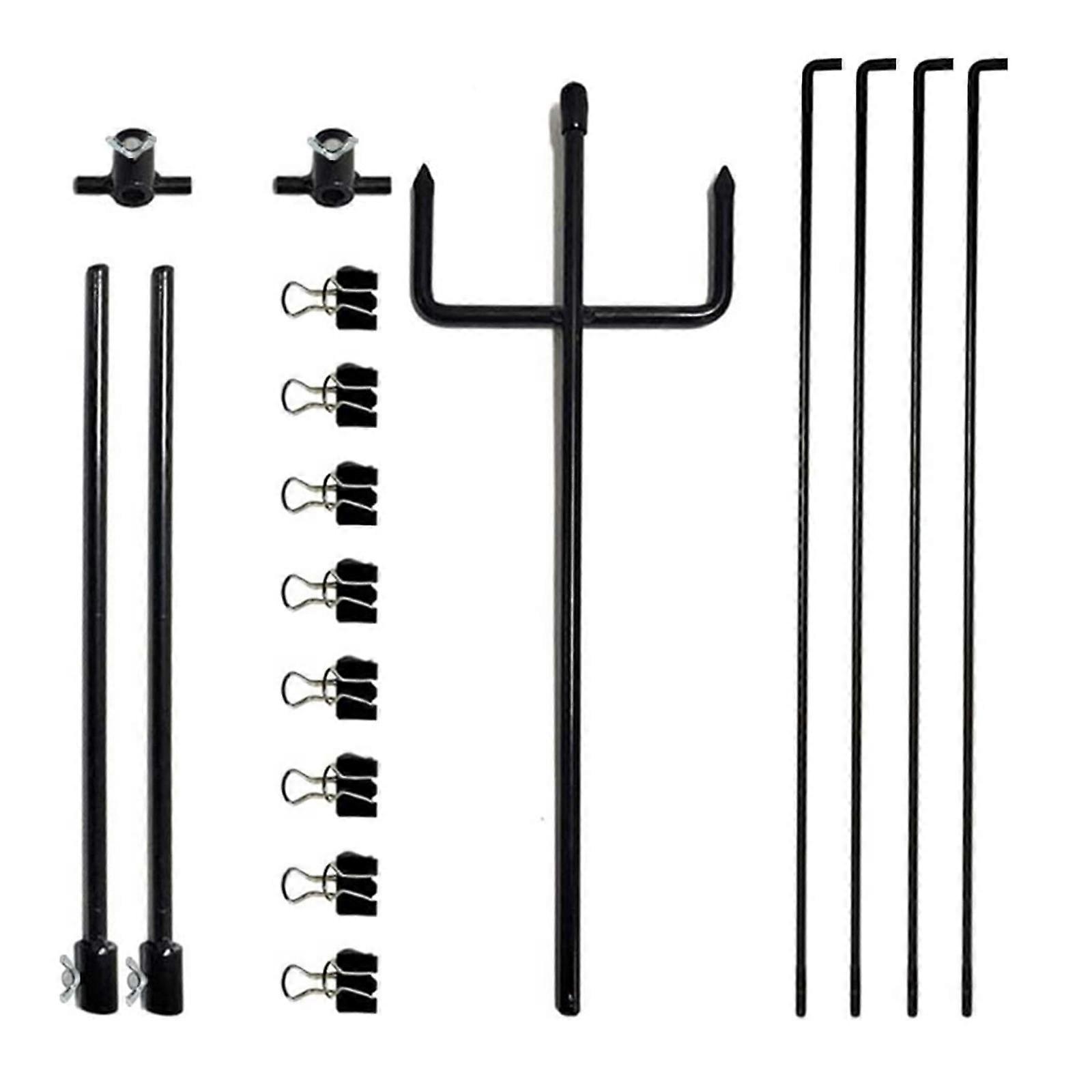 Adjustable Height Shoot Targets Stand, Paper Targets Stand with 8 Metal Clip for Shoot Ranges or Backyard Practice Multicolor