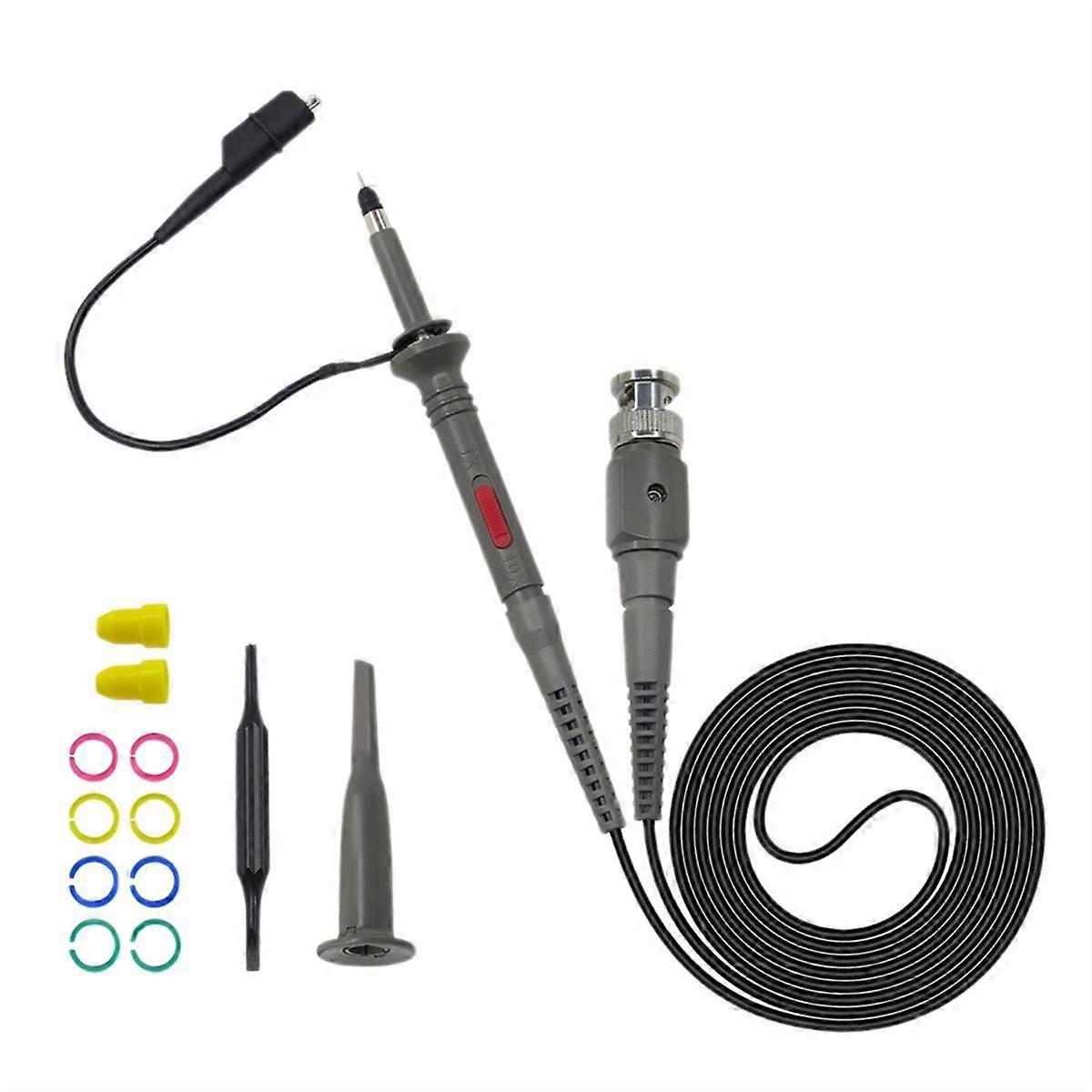 P6100 Oscilloscope Probe 100MHz 10x Universal Passive Oscilloscope Probe,Enhanced Signal Fidelity,f