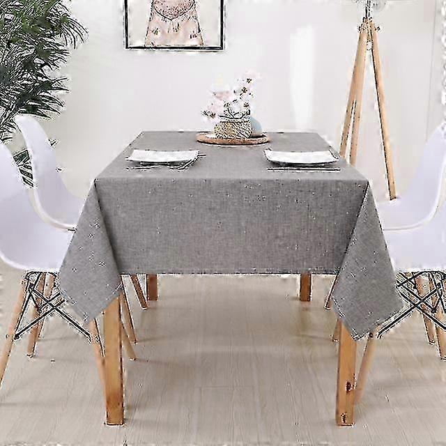 w Home Decorative Table Cloth Rectangular Tablecloths Dining Table Cover Solid Color Cotton Linen Tablecloth Dining Table Cover