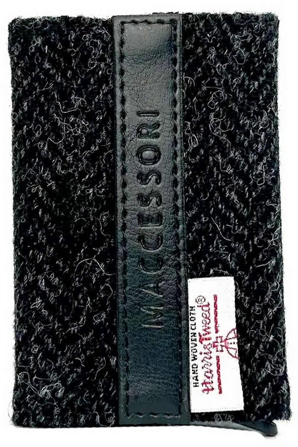 Maccessori Harris Tweed Pop Up Card Holder - Charcoal Grey