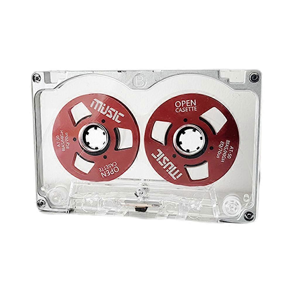 50 Minute Retro Blank Tape Disk Double-Sided Metal Small Open Disk Blank Cassette Tape Tape Disk