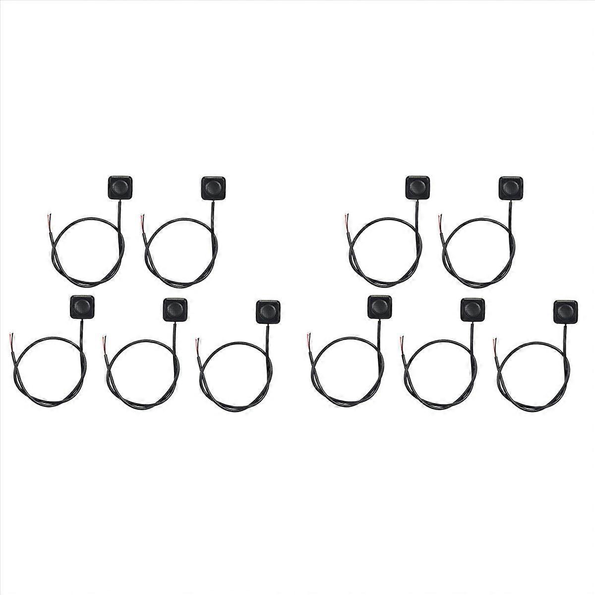 10Pcs Momentary Switch Momentary Push Button ON Off Switch 12V 24V Mount Mini Button Switch
