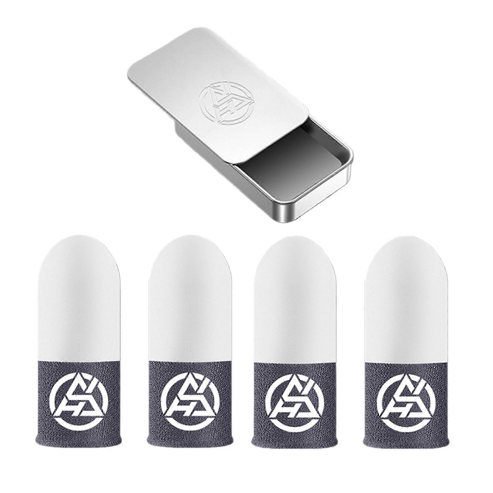 Glowing In The Dark Gaming Finger Sleeves Conductive Fiber Double Tone Design For Enhancing Night Play And Precise Touch Display Control Multicolor