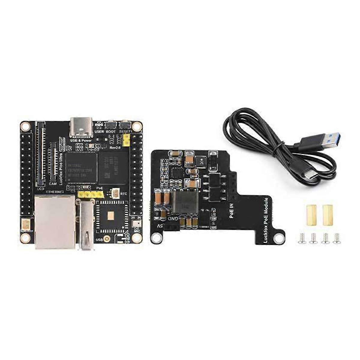 For Ultra Development Board - RV1106 Micro-Linux Motherboard, 8GB EMMC, No-WIFI-with-POE