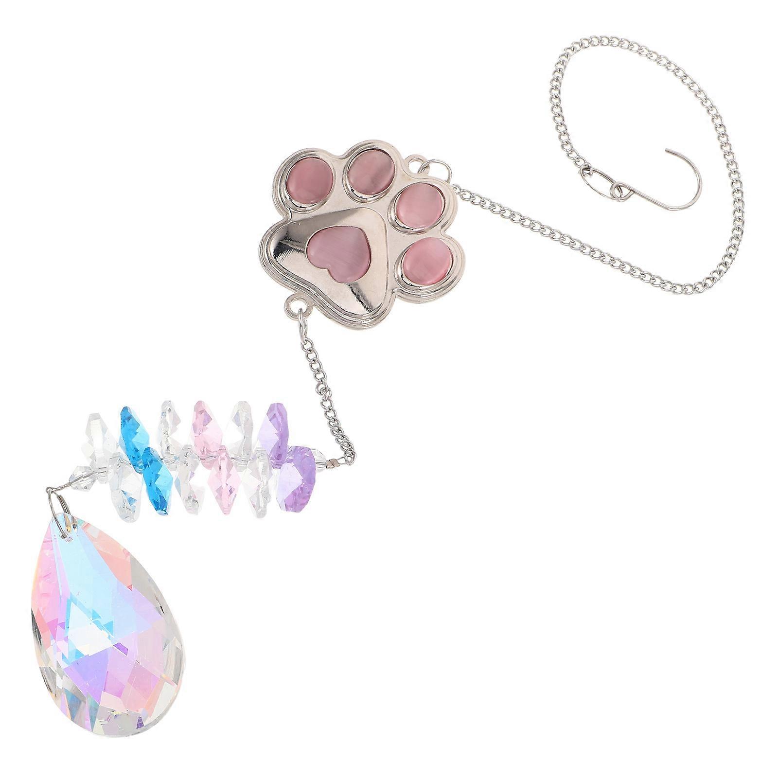 Print Crystal Sun Catcher for Yard Decorations with Wind Chime